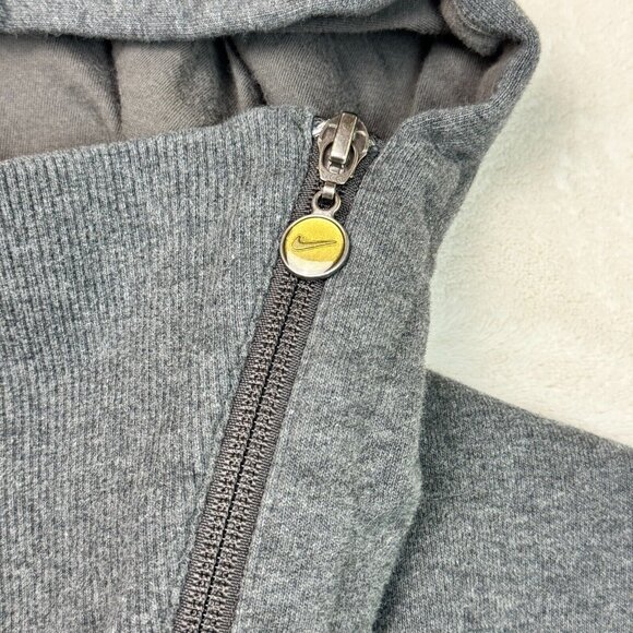 Nike Asymmetrical Cape Hoodie Gray Sweatshirt Full Zip Women's Size M - Picture 6 of 15